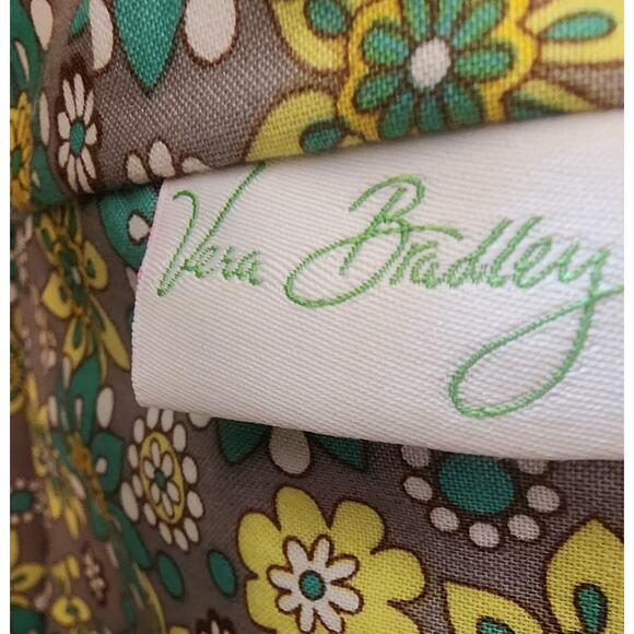 Vera Bradley Eloise Lemon Parfait Kiss Lock Shoulder Hand Bag Quilted Used Good - Picture 7 of 8